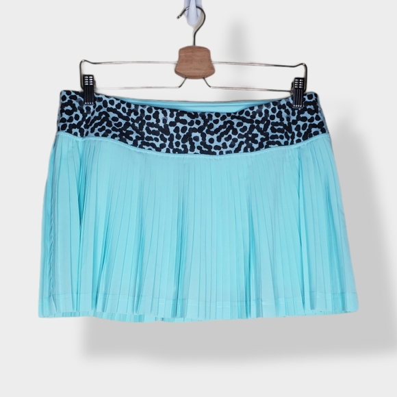 lululemon athletica Pants - Lululemon Pleat to Street Pleated Skort Aqua Sz 10